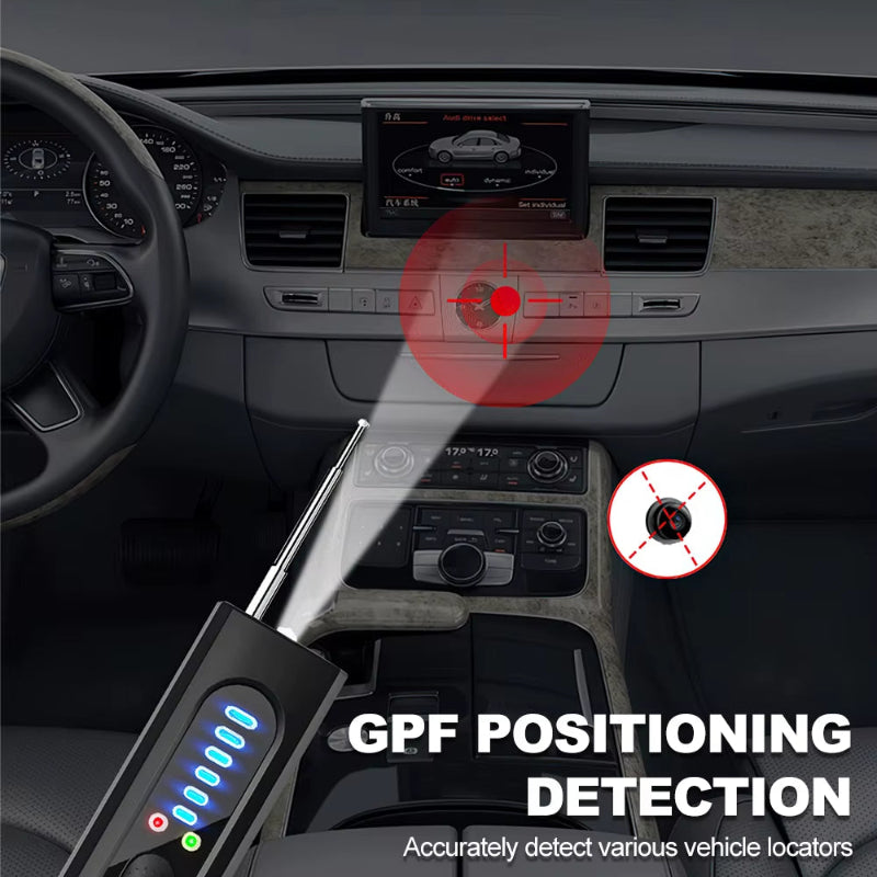 Hidden Infrared Camera Detector Protective Alarm Anti-Spy Car GPS Tracker Listening Device Bug Wireless Scanner Camera Detector