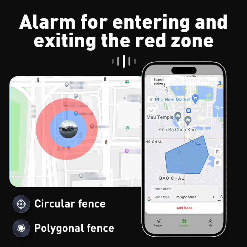 GF-10 Mini Magnetic GPS Tracker Smart Finder Long Standby SOS Tracking Device for Person/Pet Location Tracker Real-Time Locator