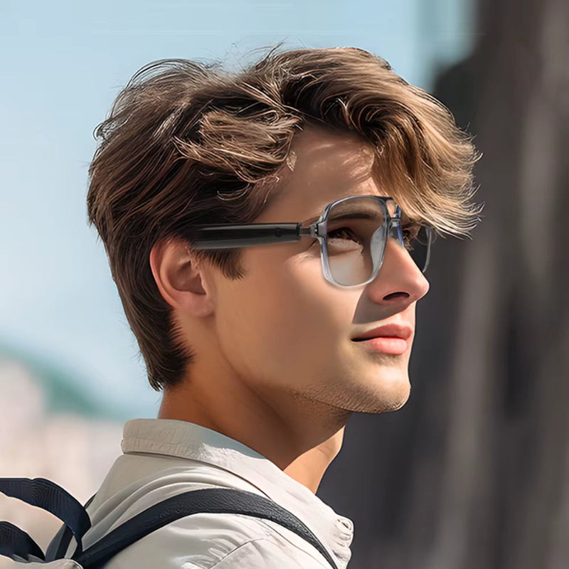Smart Audio Sunglasses with Bluetooth, Support for Listening to Music and Making Calls, Feature Color-Changing Lenses